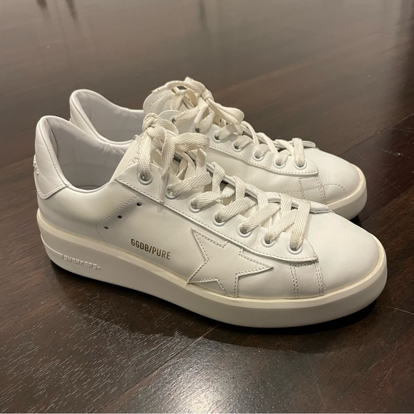 Golden Goose Women’s Purestar Sneakers in White - Picture 3 of 10